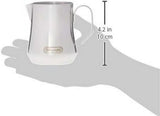De'Longhi Dzbanek na mleko DLSC060, dzbanek na mleko do ręcznego spieniania, ergonomiczny uchwyt, pojemność 350 ml, stal nierdzewna
