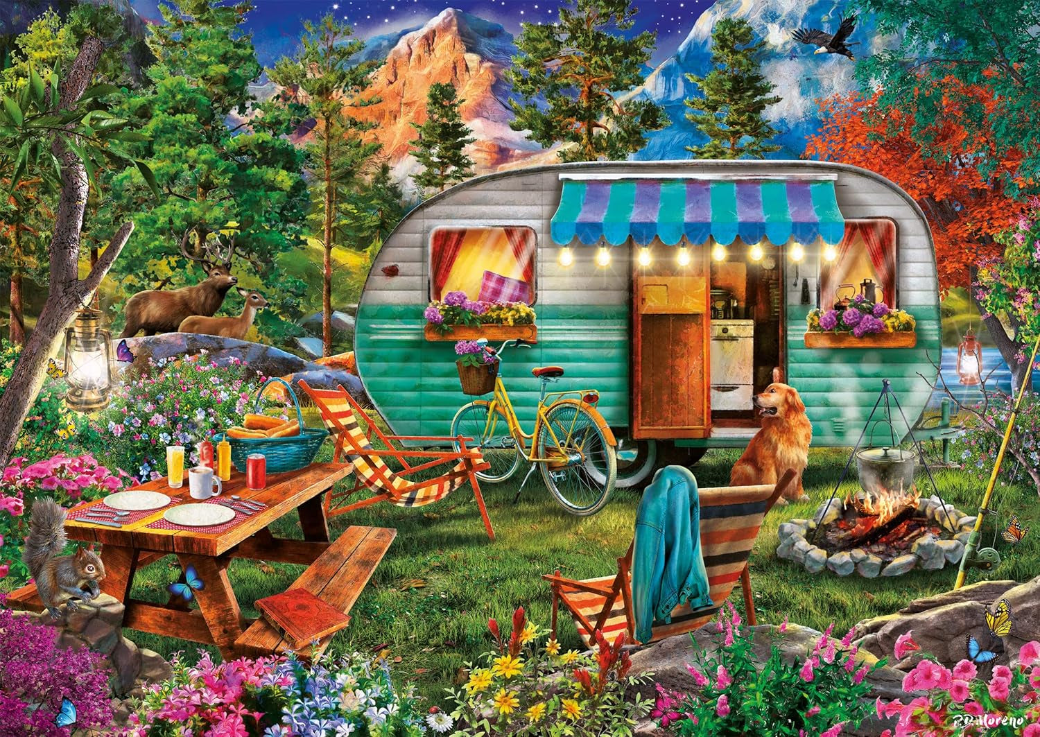 Schmidt Spiele 57379 Camper Romance, układanka 500 elementów Puzzle Naty Shop