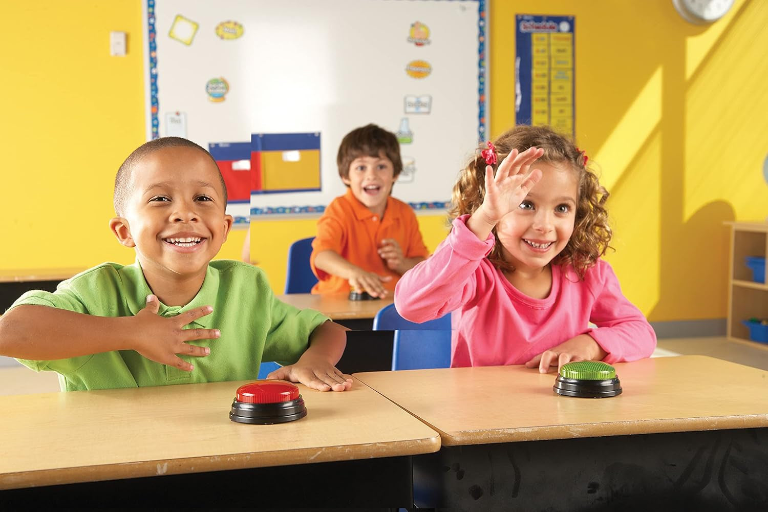 Materiały edukacyjne Światło i dźwięk Buzzer Gry edukacyjne od 3 lat Zabawka z pytaniami dla dzieci z 4 różnymi dźwiękami do wieczorów i gier w klasach Zabawki Bebe Naty Shop