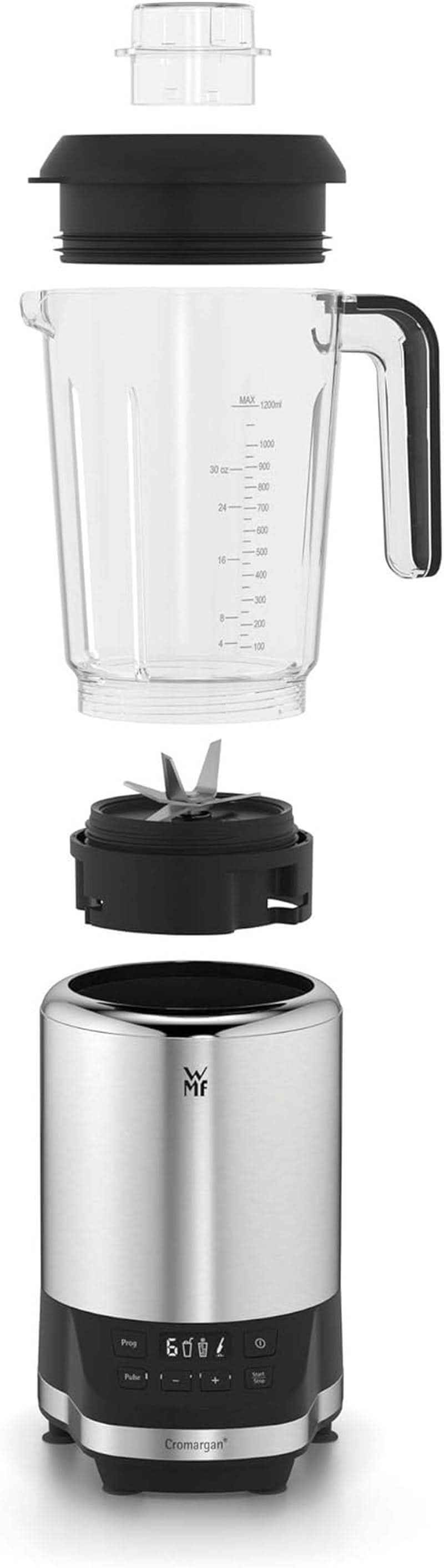 WMF Kult Pro Multifunktionsmixer Hochleistungsmixer, 30 000 U/Min, Smoothie Maker, Mikser stojący, Funkcja kruszenia lodu, 4 Mixbehälter Inkl. Togo-Verschluss Kitchen Naty Shop