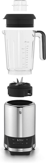 WMF Kult Pro Multifunktionsmixer Hochleistungsmixer, 30 000 U/Min, Smoothie Maker, Mikser stojący, Funkcja kruszenia lodu, 4 Mixbehälter Inkl. Togo-Verschluss Kitchen Naty Shop