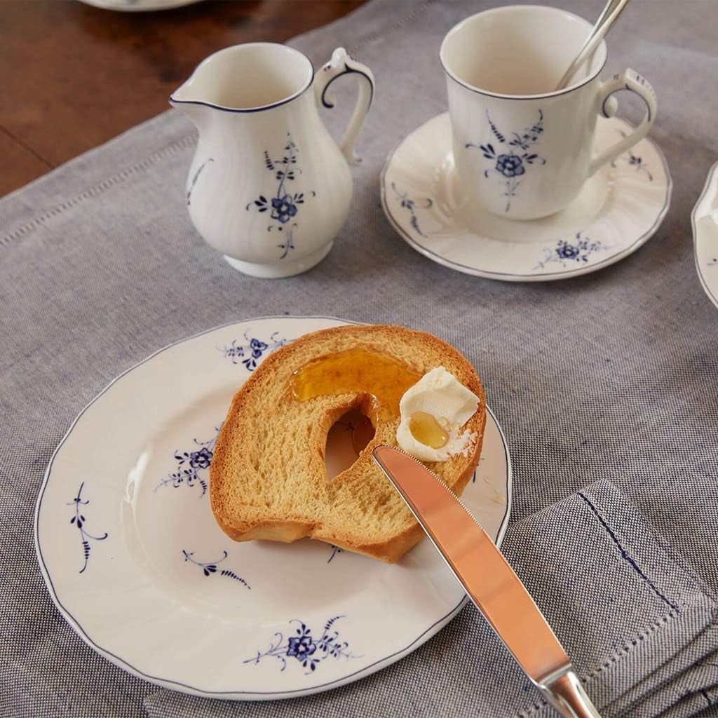 Kubek na mleko Villeroy & Boch Vieux Luxembourg, 300 ml, porcelana Premium, biały/niebieski, 1023410760, wielokolorowy