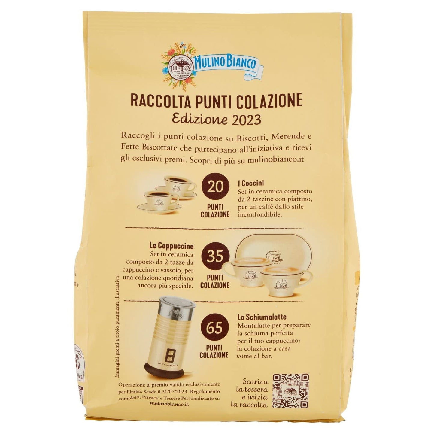 Biszkopty White Mill Frollini Galletti ze świeżym mlekiem, 100% włoskie, 350 g