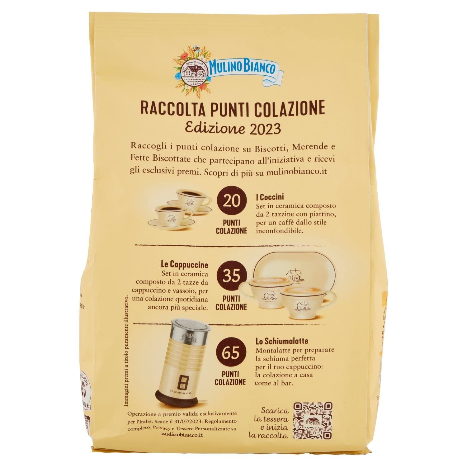 Biszkopty White Mill Frollini Galletti ze świeżym mlekiem, 100% włoskie, 350 g