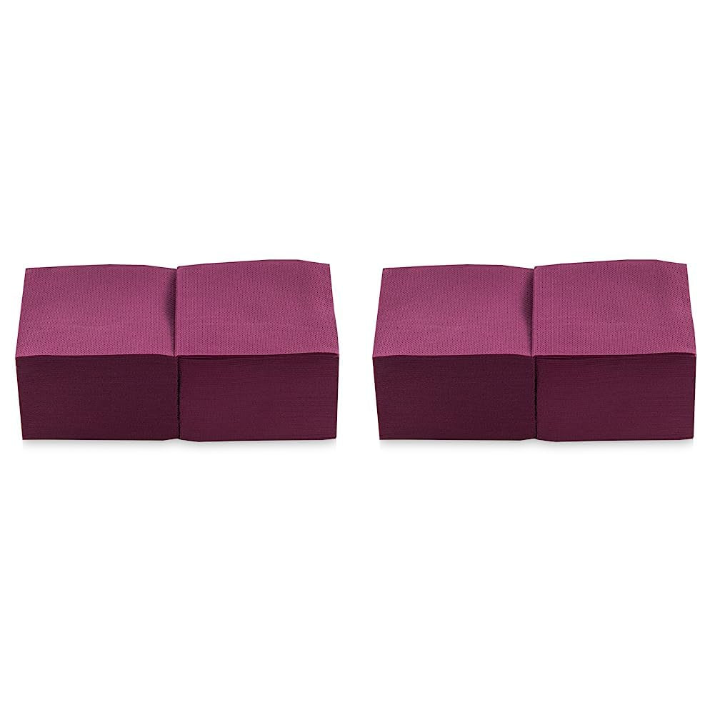 Saten Ser22104961 Koktajl, serwetki 20 X 20, 2 warstwy, 1/4 złożenia, 100 serwetek, Punta-Punta, czarny