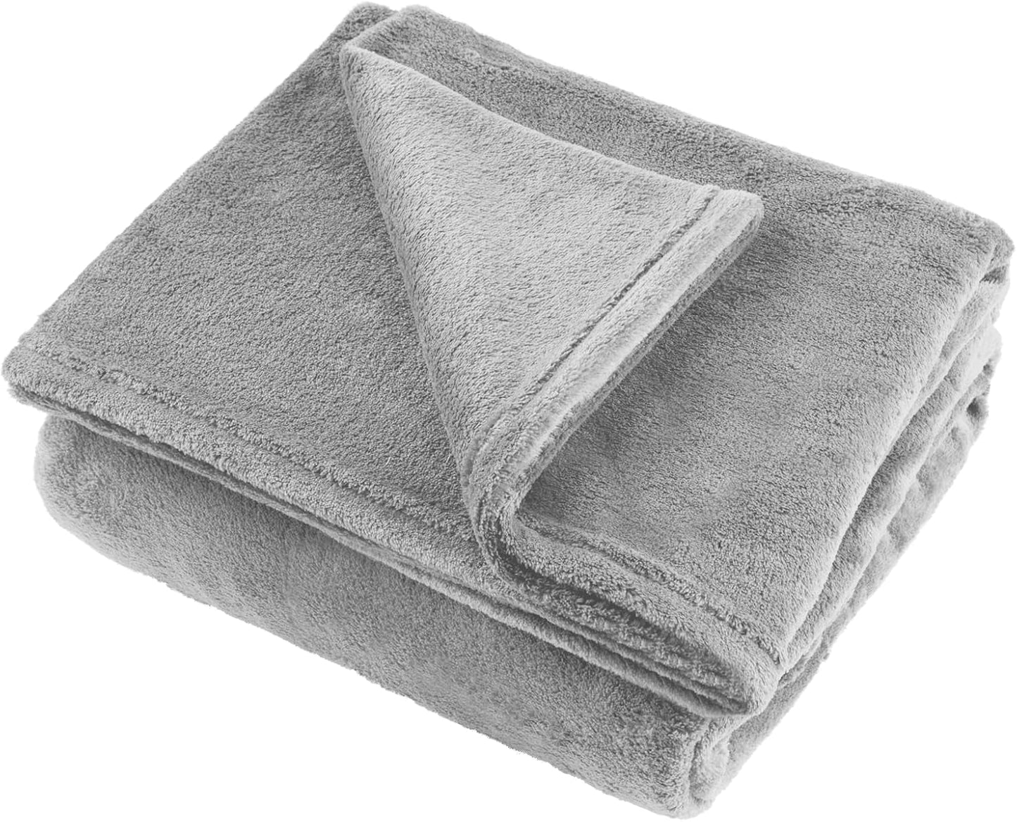 Koc polarowy Teesa 200X220 cm szary TSA8902-1 Teesa Łóżka i koce