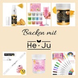 He-Ju Metallic Gold Płynny barwnik spożywczy 25ml, jadalny brokat do napojów i żywności (metaliczne złoto, 25ml)