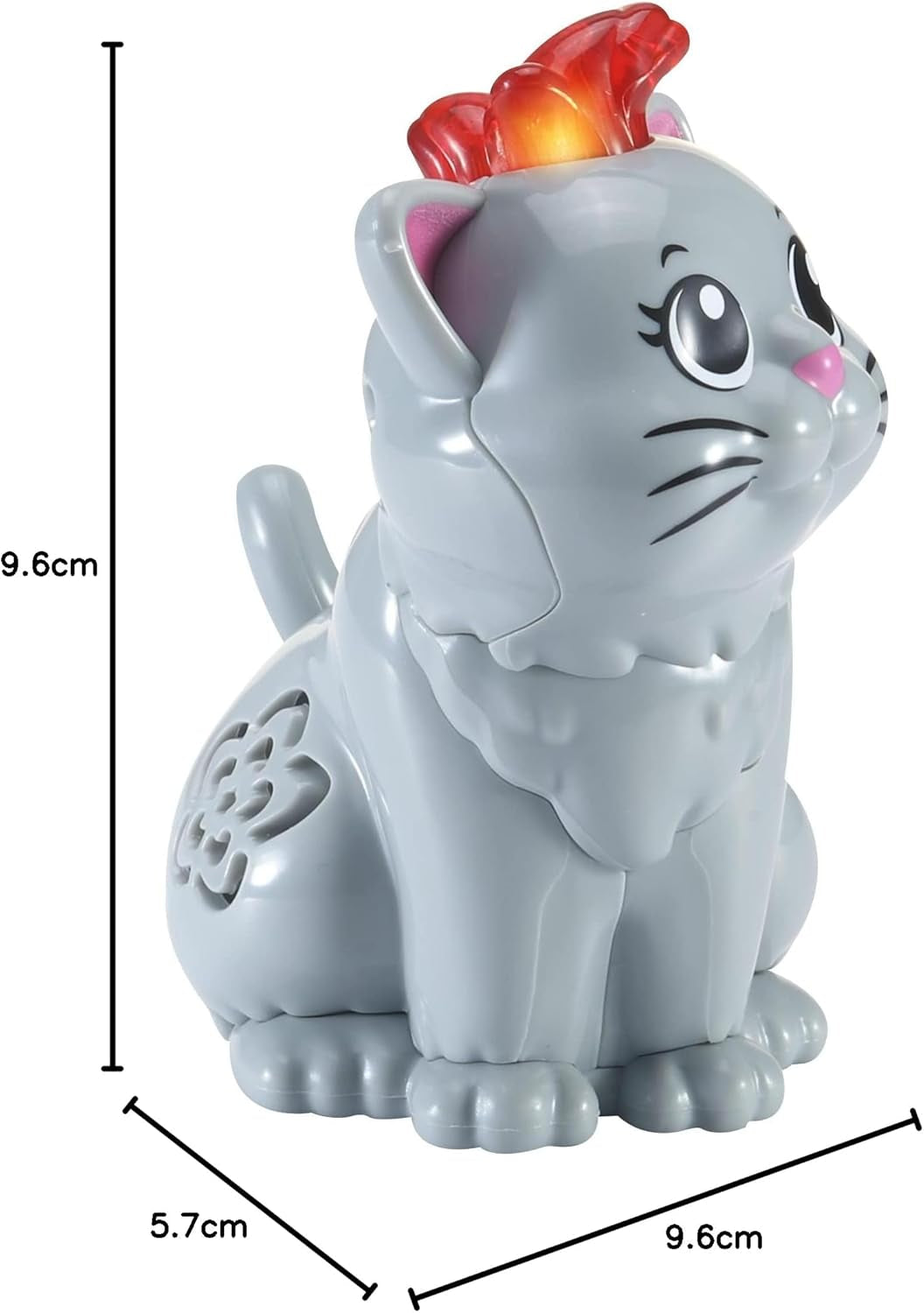 Vtech Tip Tap Baby Animals - Kot - Interaktywna zabawka ze światłem i muzyką do pomysłowego odgrywania ról - Dla dzieci w wieku 1-5 lat Naty Shop