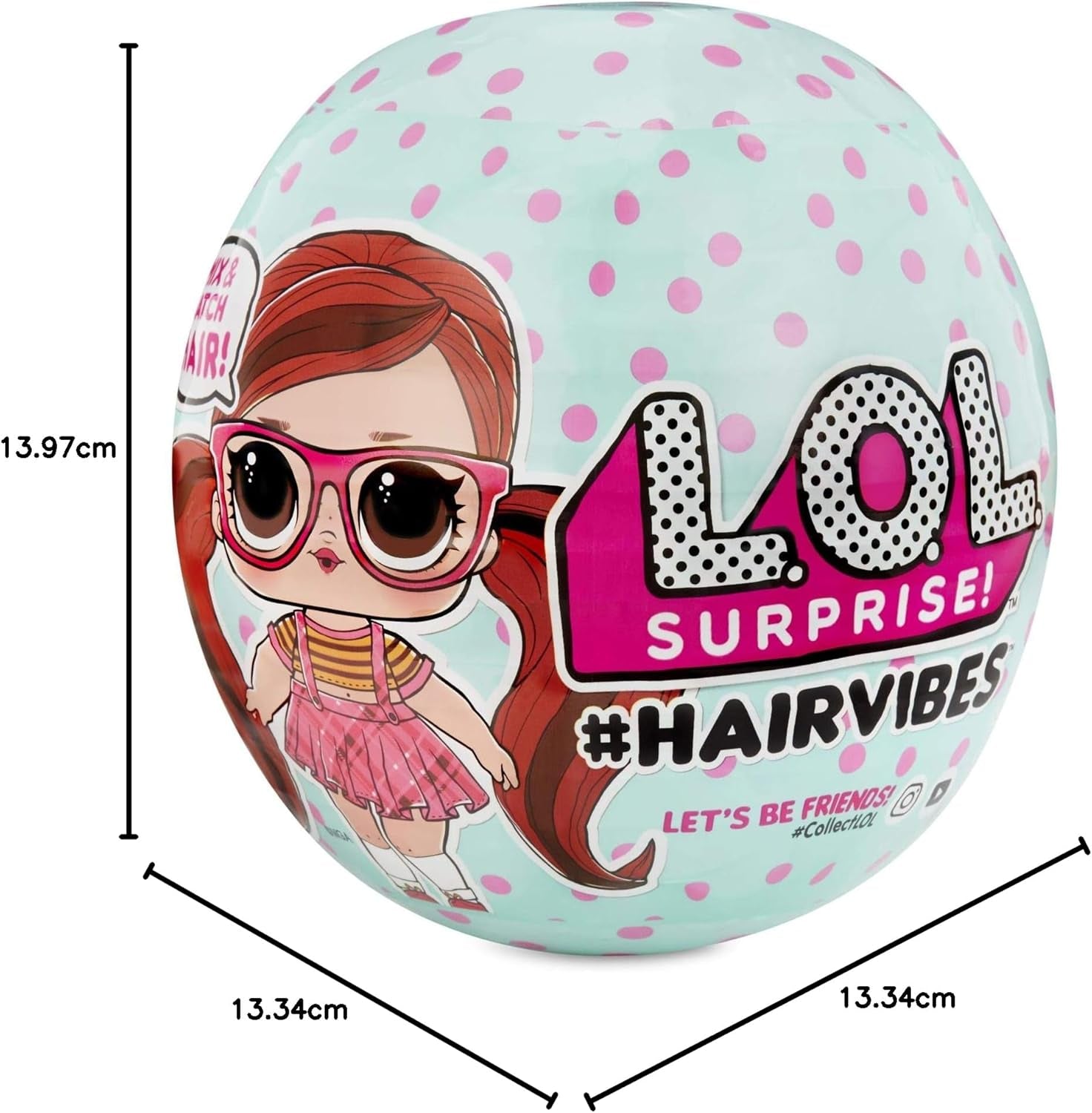 Kolekcjonerskie lalki LOL Surprise dla dziewczynek - z 15 różnymi niespodziankami i fryzurami - #Hairvibes Dolls