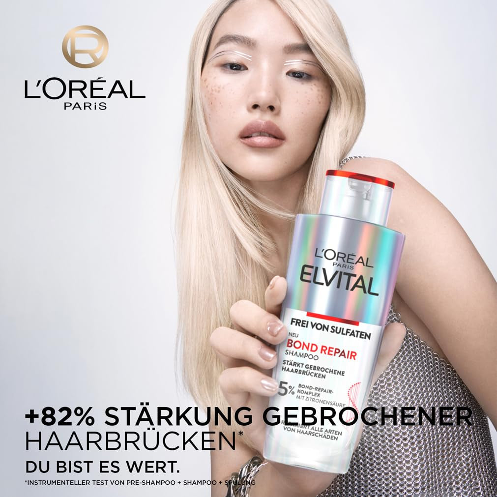 L'Oréal Paris Elvital Bond Repair Szampon, delikatne mycie do regeneracji włosów L'Oréal Prysznic i Kąpiel