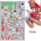 10 Blatt Nagelsticker Weihnachten Nagelaufkleber Selbstklebend Bule White Pine Tree Rentier Nail Art Naklejka Dekoration Nageldesign Zubehör