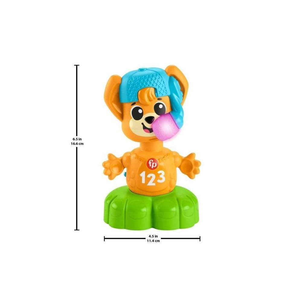 Lisek Fisher-Price Sync Squad, zabawka dla niemowląt i małych dzieci z muzyką i interaktywnymi światłami, od 9 miesiąca życia, wersja francuska, HYK94 Jucarii Bebe Naty Shop
