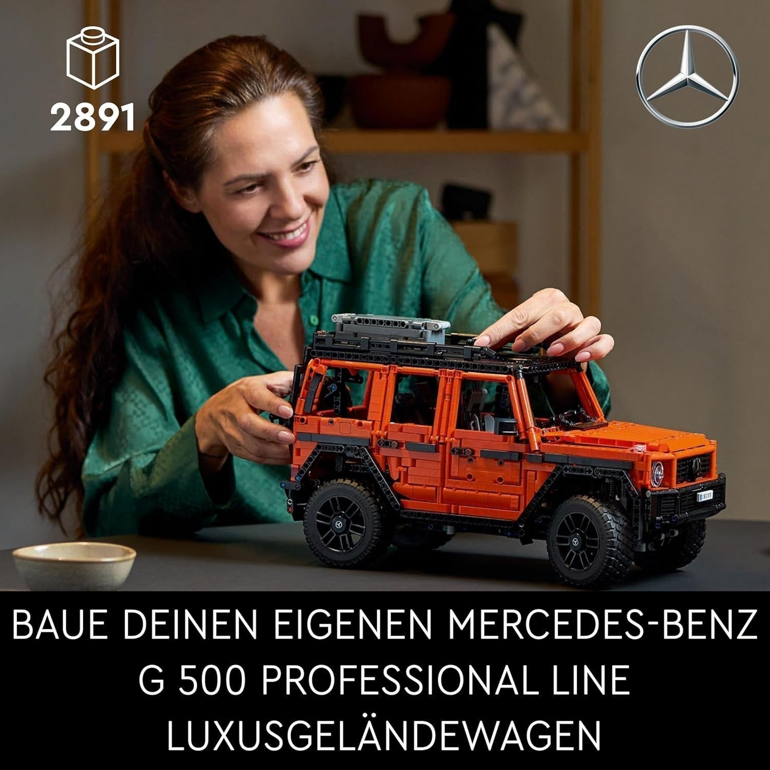 LEGO Technic Mercedes-Benz G 500 Professional Line, zestaw do budowania modelu samochodu klasy G, prezent dla dorosłych, zestaw luksusowego pojazdu terenowego, kolekcjonerski Mercedes, samochodzik zabawkowy 42177 Zestawy do budowania w sklepie LEGO