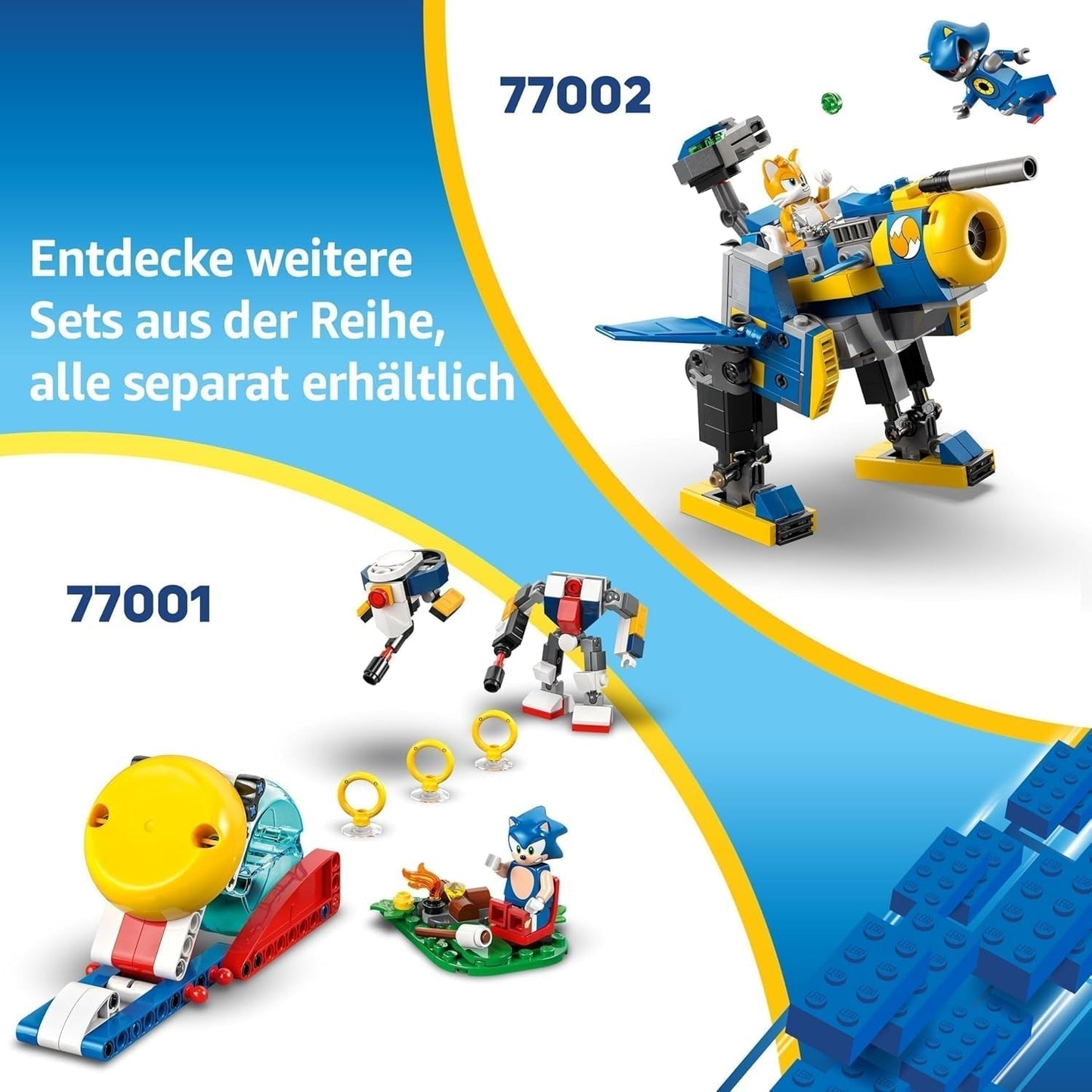 LEGO Sonic the Hedgehog Super Shadow kontra. Biolizard, zabawka dla graczy, prezent dla chłopców i dziewcząt, kolekcjonerski zestaw dla dzieci i fanów gier wideo z figurkami 77003 Zestawy do budowania Besuche den LEGO-Store