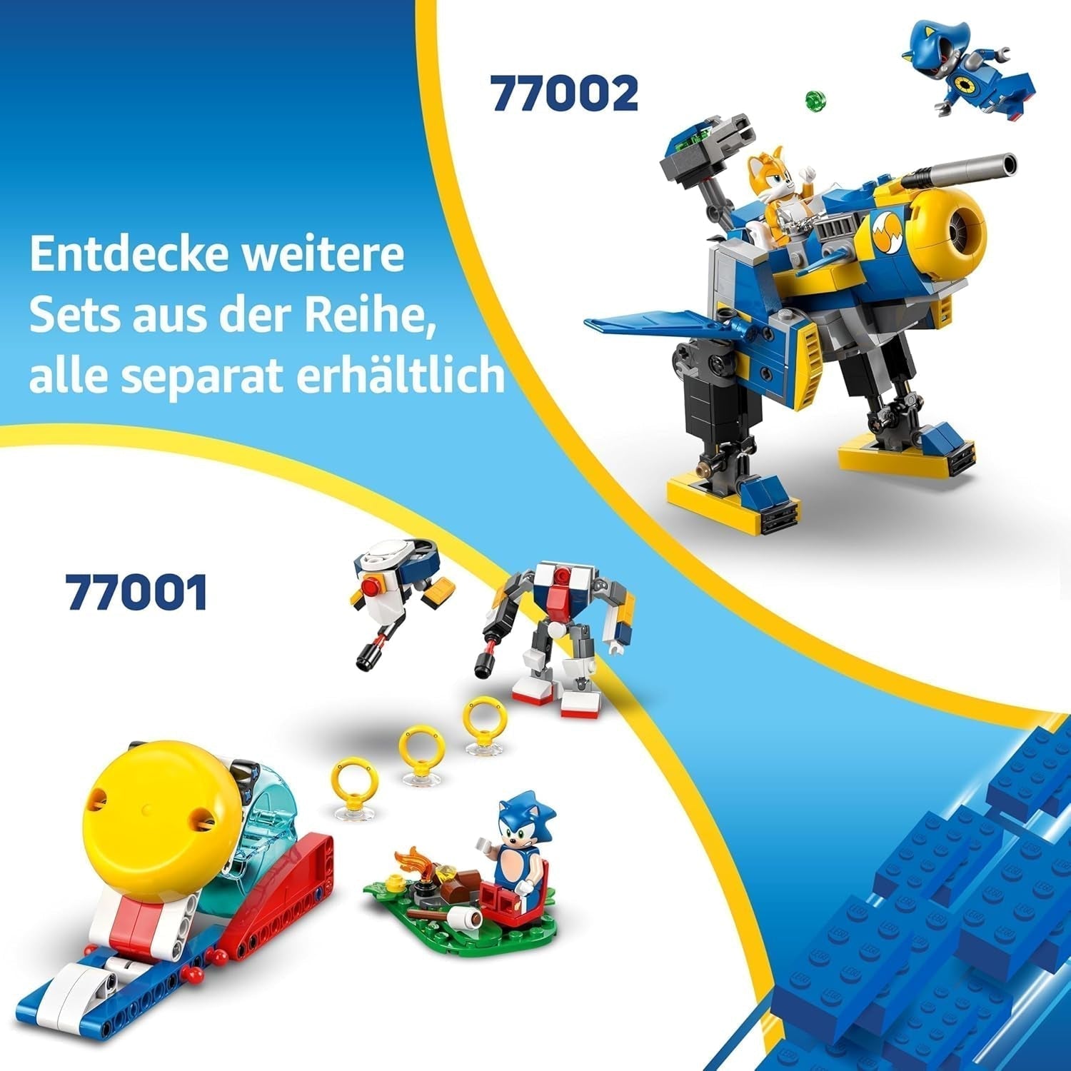 LEGO Sonic the Hedgehog Super Shadow kontra. Biolizard, zabawka dla graczy, prezent dla chłopców i dziewcząt, kolekcjonerski zestaw dla dzieci i fanów gier wideo z figurkami 77003 Zestawy do budowania Besuche den LEGO-Store