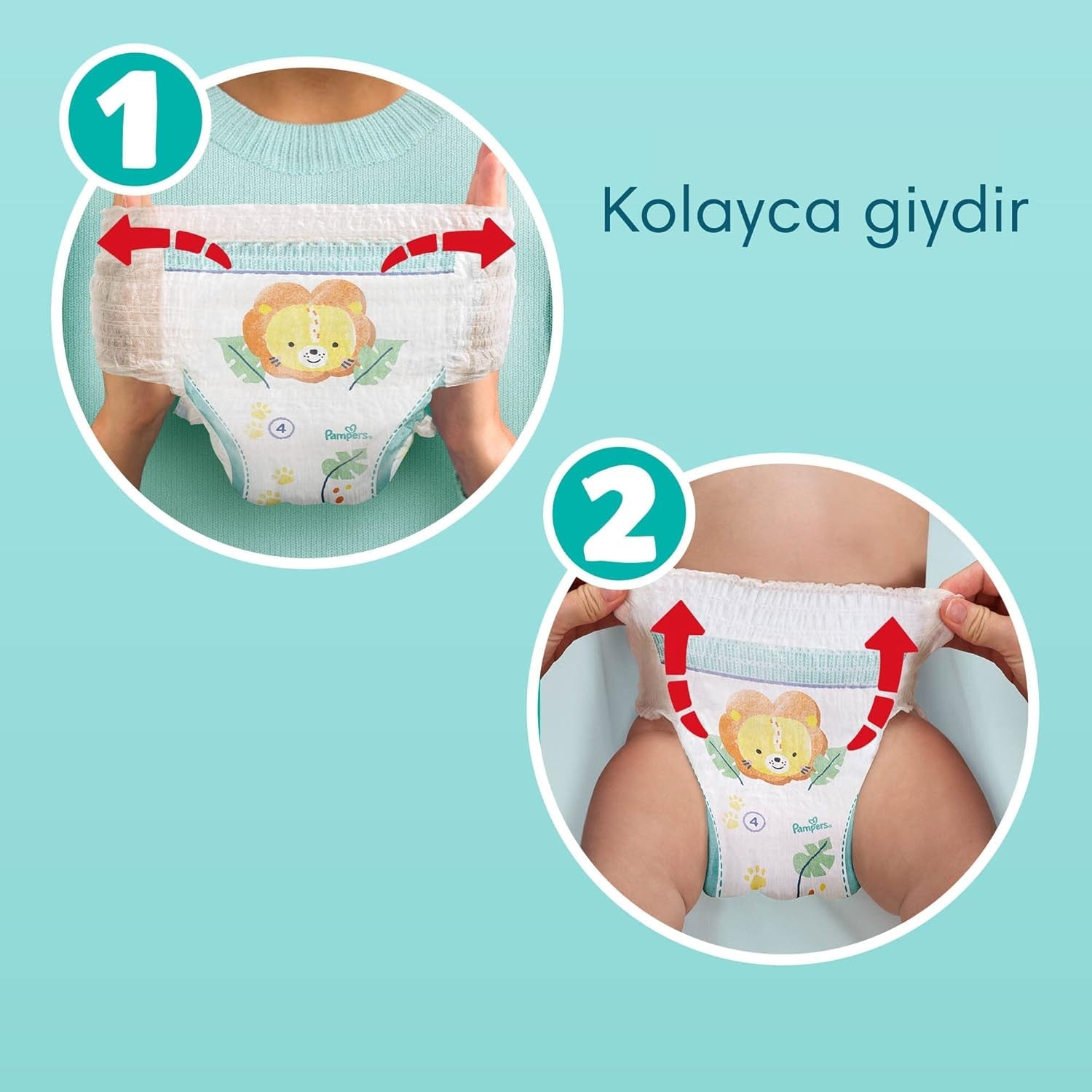 Pieluszki Pampers (stara wersja), spodnie nocne, rozmiar 5, 22 sztuki, 12kg-17kg