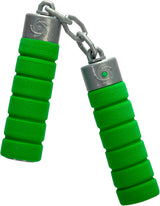 Następny Ninja Nunchaku, dźwięk, uchwyt owinięty miękkim materiałem, 13 cm, odgrywanie ról, od 3 lat, zielony Figurki Naty Shop