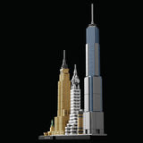 Zestaw LEGO Architecture Nowy Jork, model panoramy miasta z World Trade Center i Statuą Wolności, rękodzieło dla dorosłych, dekoracje do domu i biura, prezenty dla kobiet i mężczyzn 21028 Zestawy do budowania Besuche w sklepie LEGO