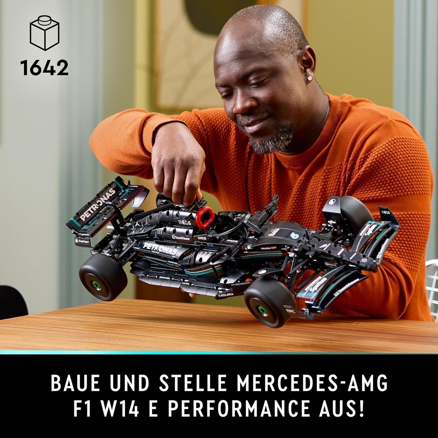 LEGO Technic Mercedes-Amg F1 W14 E Zestaw wyczynowy dla dorosłych, model samochodu wyścigowego w zmniejszonej skali, przedmioty kolekcjonerskie w domu lub biurze, prezenty Formuły 1 dla mężczyzn, kobiet 42171 Zestawy do budowania Besuche w sklepie LEGO