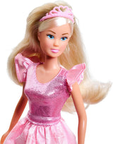 Simba Steffi Love Princess Diamentowa lalka Princess Play z magiczną skrzynią skarbów, berłem i diamentami, 29 cm, 3 lata i więcej
