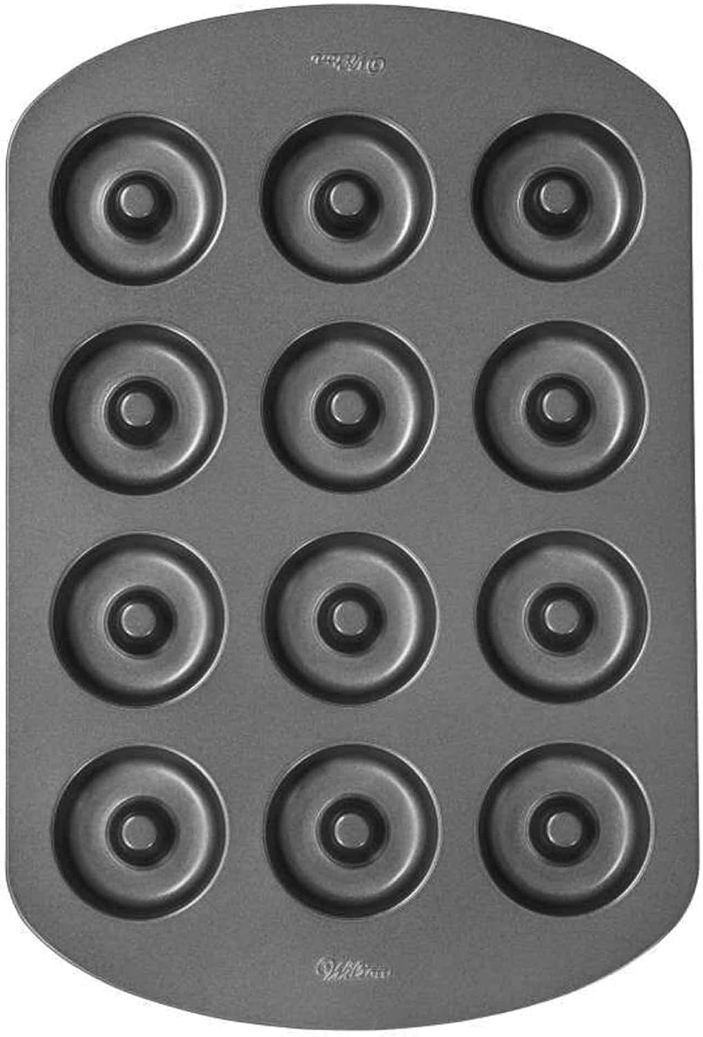 Wilton Donut-Backform Mit 12 Mulden Donutform, Hochwertige Donut Backform Mit Antihaftbeschichtung Für 12 Mini-Donuts, Spülmaschinenfest Formy i blachy do pieczenia Naty Shop