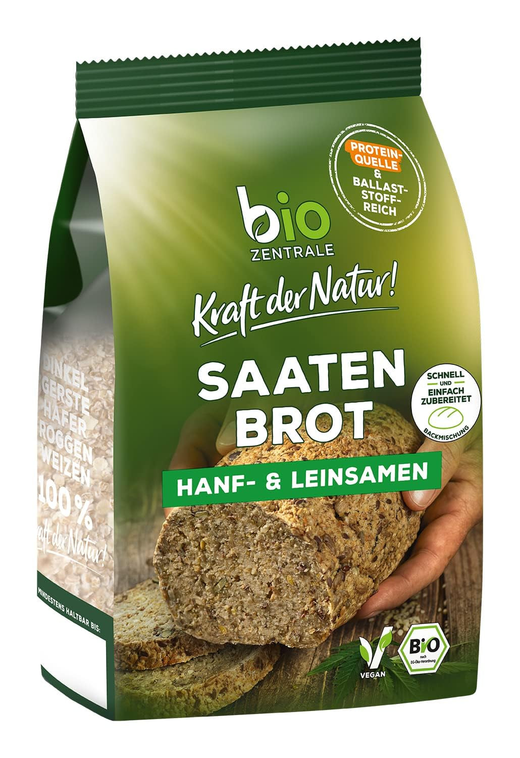 Biocentralne całe nasiona lnu | 7 x 400g organicznych nasion lnu | Idealny do jogurtu, musli i chleba | Alternatywa dla nasion babki płesznik, nasion konopi i nasion chia