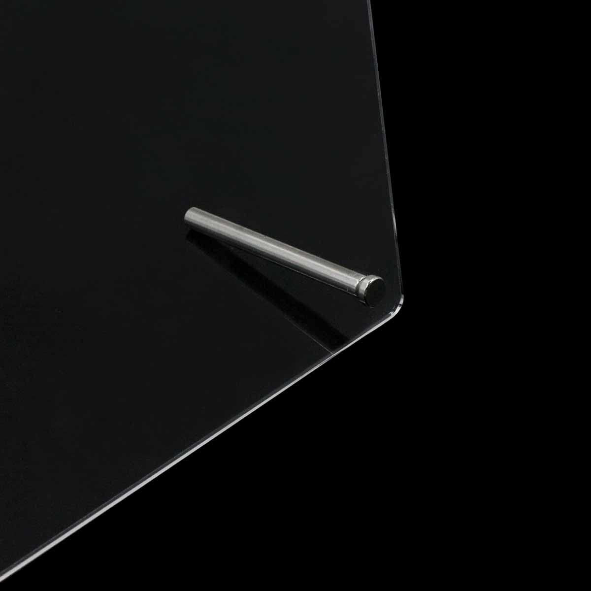 Panel wystawowy do paznokci ze szkła akrylowego z paskami ekspozycyjnymi i klejem nano, ekspozytor na końcówki paznokci, przezroczysta karta kolorów do zdobienia paznokci, ekspozytor do zdobienia paznokci, ekspozytor do ćwiczeń paznokci (przezroczysty)