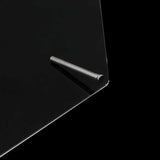 Panel wystawowy do paznokci ze szkła akrylowego z paskami ekspozycyjnymi i klejem nano, ekspozytor na końcówki paznokci, przezroczysta karta kolorów do zdobienia paznokci, ekspozytor do zdobienia paznokci, ekspozytor do ćwiczeń paznokci (przezroczysty)
