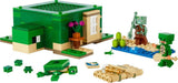 LEGO Minecraft Domek na plaży dla żółwi Domek z akcesoriami dla dziewcząt i chłopców od 8 lat, zestaw ze zwierzętami i postaciami z gry wideo, prezent dla graczy 21254 Zestawy do budowania Besuche den LEGO-Store