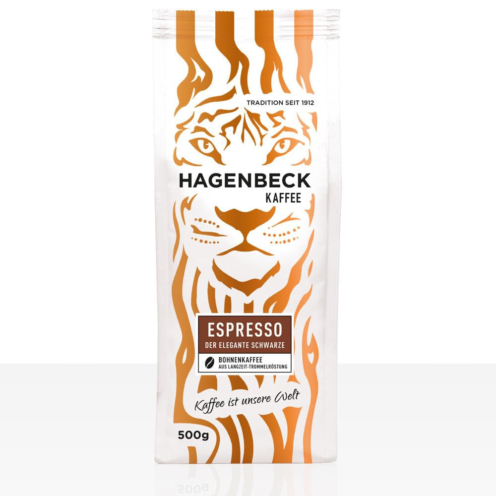 Hagenbeck Espresso The Elegant Black 5 ziaren kawy x 500g
