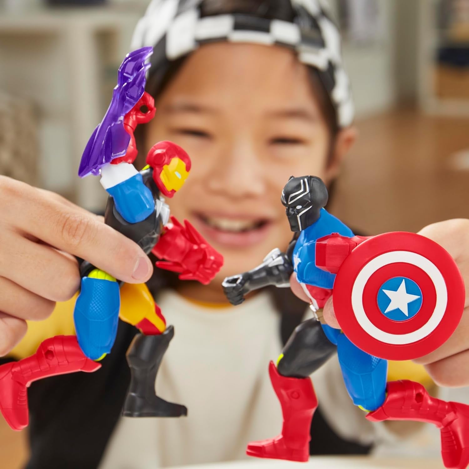 Mixmashers Marvel Captain America Avengers Mix-And-Match Figurka i akcesoria Figurki Naty Shop