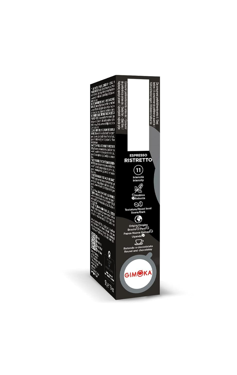 Gimoka Kaffeekapseln Espresso Ristretto, Intensität 11/13-100 Kapsel aus Aluminium - Kompatybilny z Nespresso* Haushalts-Espressomaschinen - 100 Stück (10 x 10 Getränke) - Hergestellt in Italy