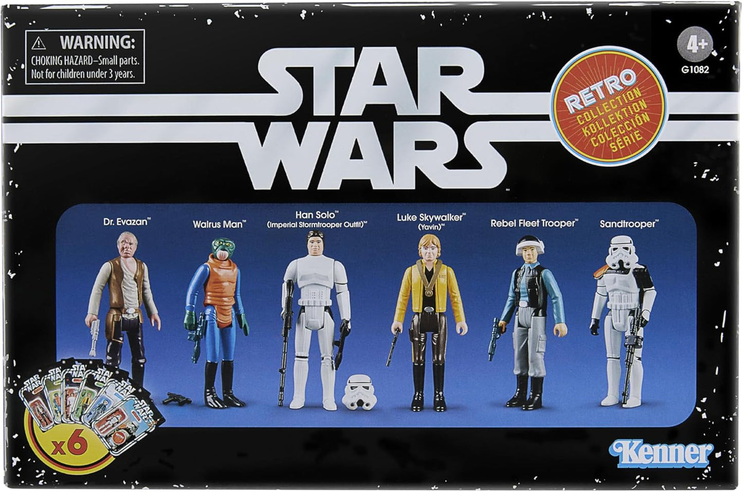 Star Wars Kolekcja Retro Gwiezdne Wojny: Nowa nadzieja Opakowanie zbiorcze 6 figurek 9,5 cm Figurki Naty Shop Domyślny tytuł