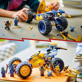 LEGO NINJAGO Terenowy wózek ninja Arina, zabawka ninja z samochodem, smokiem i 4 minifigurkami, zestaw przygodowy z modelem buggy dla dzieci, prezent urodzinowy dla chłopców i dziewcząt w wieku 7 lat 71811 Zestawy do budowania Szukaj sklepu LEGO