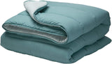 Pikolin Home - Dwustronna kołdra 300 G - Dwukolorowe wypełnienie nordyckie - Do łóżka 90 - wygodna, ciepła, oddychająca, zielona, 150 X 220 cm Kołdry i kołdry Naty Shop Ciemnozielona Poduszka 100/105 - 180 X 260 Cm