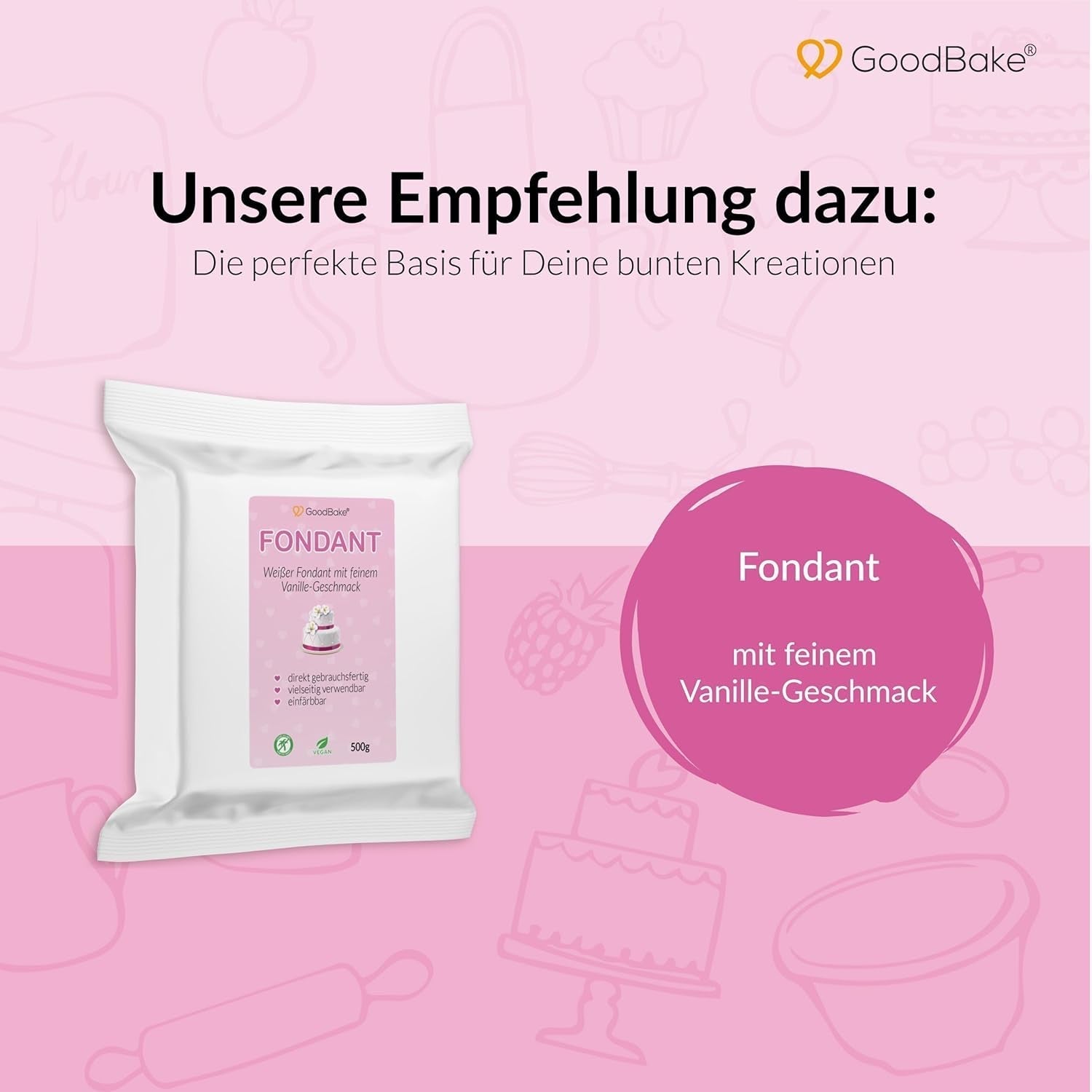 Goodbake Pastel Lilac Barwnik spożywczy (11ml) - Barwnik spożywczy w dużej dawce - Do barwienia ciast, kremów, kremów maślanych, makaroników, napojów, śluzów i wielu innych produktów. 100% wegańskie