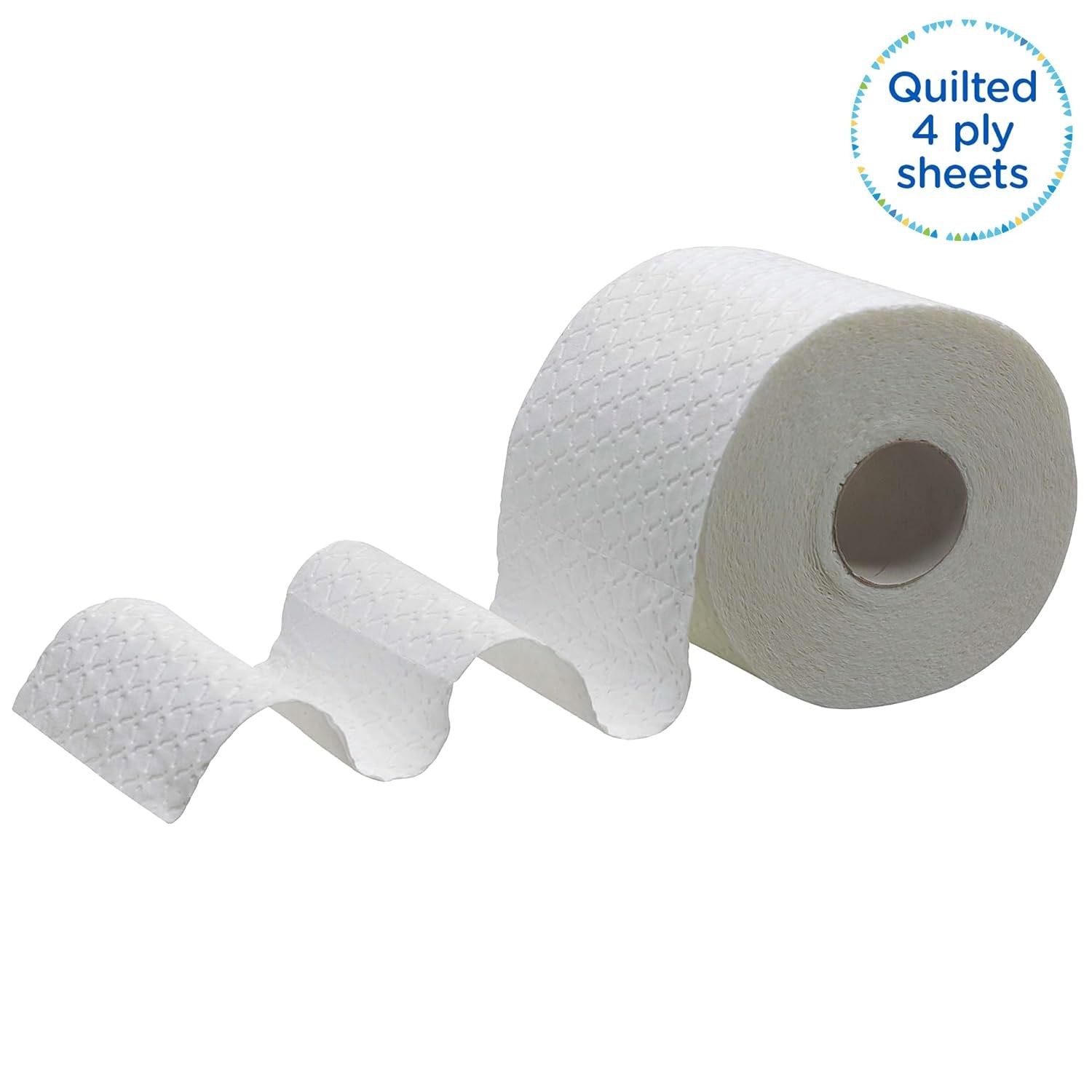 Rolki papieru toaletowego Kleenex Premium 8484, papier toaletowy 24 rolki x 160 dmuchanych arkuszy, 4-warstwowy papier toaletowy, 100% czystego włókna, wysokiej jakości, odporny na rozdarcie i miękki (2 opakowania)