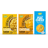 Cultured Foods Wegański zestaw 3-er Wegański makaron z serem, sosem Gouda, sosem Cheddar, Laktosefrei Glutenfrei MAC i CHEEZ CHEATCHEEZ