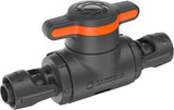 Zawór regulacyjno-odcinający Gardena Micro-Drip-System 13 mm (1/2 cala): Proste odcięcie rur i płynna regulacja przepływu wody, akcesorium do układania rur kroplowych (13207-20)