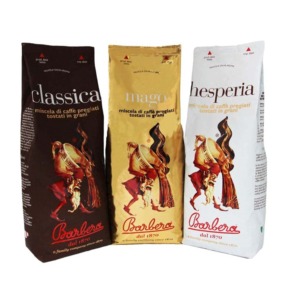 Caffè Barbera - Zestaw do kawy z 3 mieszankami - 1870
