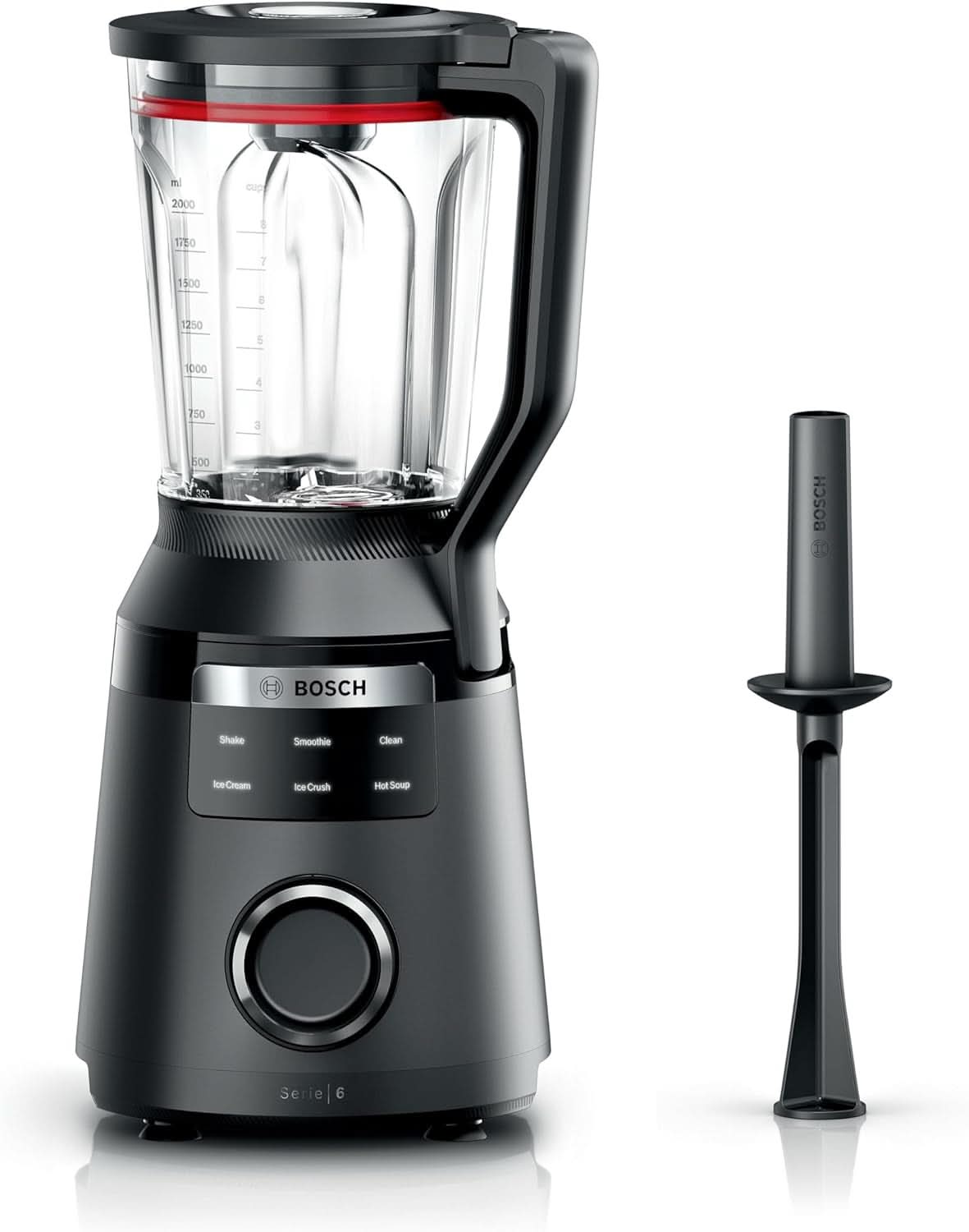 Mikser stojący Vitapower, seria 6, 1800 W, 6 programów, Prospeed Klingen, Tritan™-Krug, Schwarz, MMB6652B Kitchen Naty Shop