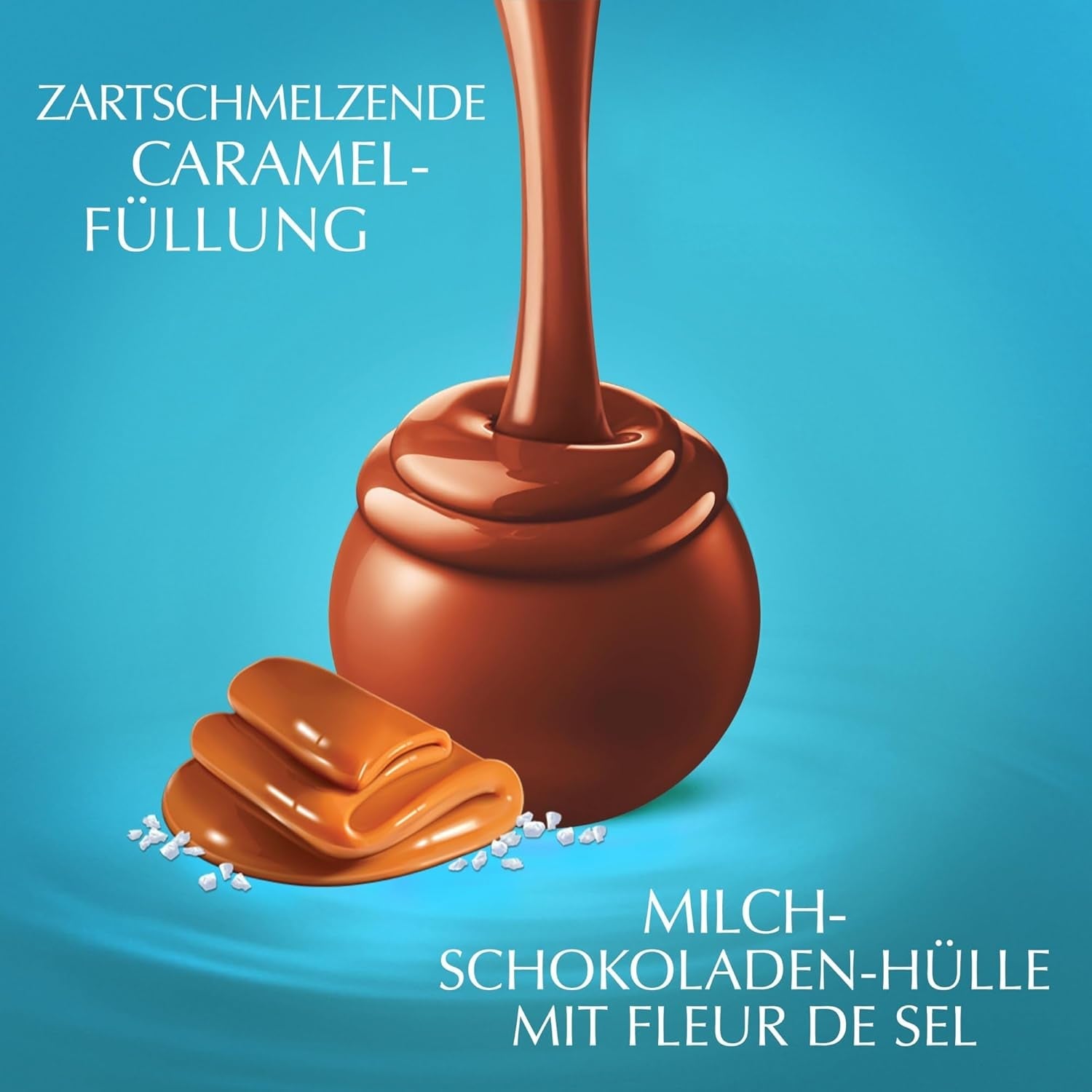 Czekolada Lindta | LINDOR Kornet Solony Karmel | 500g | 38 Kulek z mlecznej czekolady z nadzieniem solonym karmelem | Prezent Czekoladowy