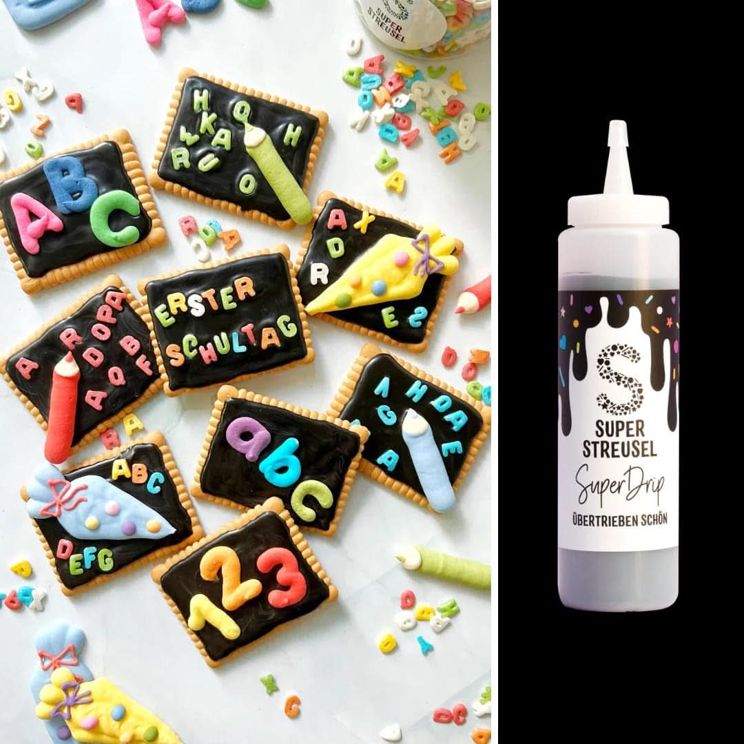 Super Drip Black Cake Glaze Cake Tops Chocolate 300 gramów Glazury i dekoracje Naty Shop
