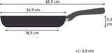 Tefal Recycled on, patelnia aluminiowa pochodząca w 100% z recyklingu, powłoka nieprzywierająca, garnki i patelnie indukcyjne Naty Shop