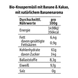 FRECHE FREUNDE KIDS, Bobs & DIKKAs Chrupiące musli kakaowe z bananami, Muesli z chrupiącą czekoladą dla dzieci, o niskiej zawartości cukru, bez dodatków, 100% wegańskie, 6 sztuk (6 x 280g)