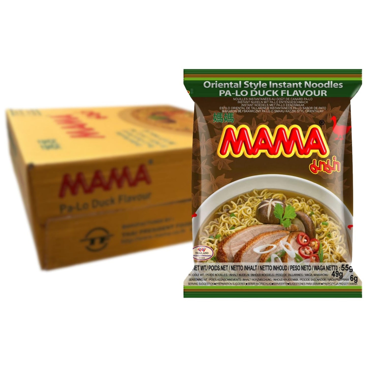 MAMA - Makaron Instant z Kurczakiem - Opakowanie zbiorcze (30 X 55 GR)