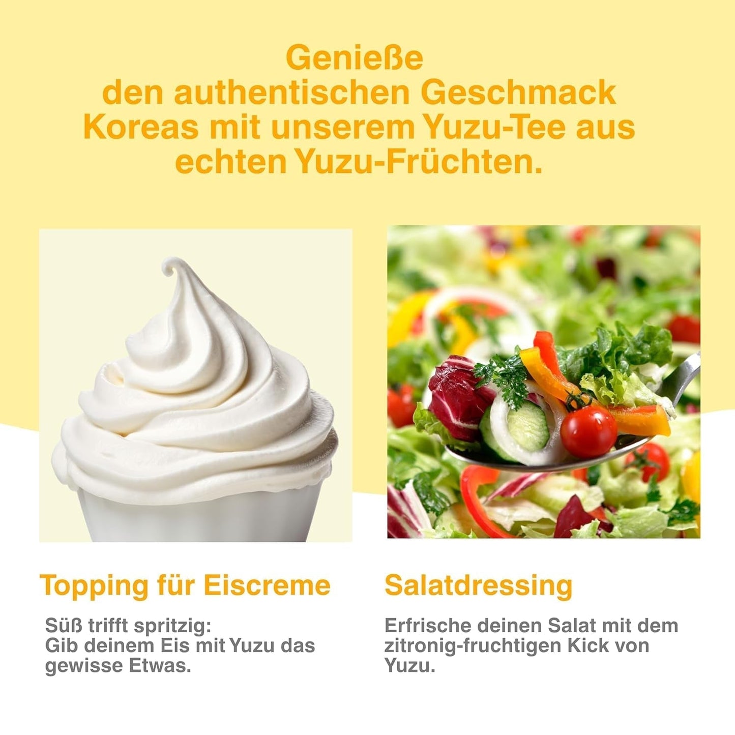 Easycookasia Koreański Napój – Herbata Yuzu | Owocowy, słodki i cytrusowy | Z witaminą C | Do herbaty, lemoniady, koktajli i deserów | Odkryj azjatycką kulturę herbaty (500g)