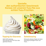 Easycookasia Koreański Napój – Herbata Yuzu | Owocowy, słodki i cytrusowy | Z witaminą C | Do herbaty, lemoniady, koktajli i deserów | Odkryj azjatycką kulturę herbaty (500g)