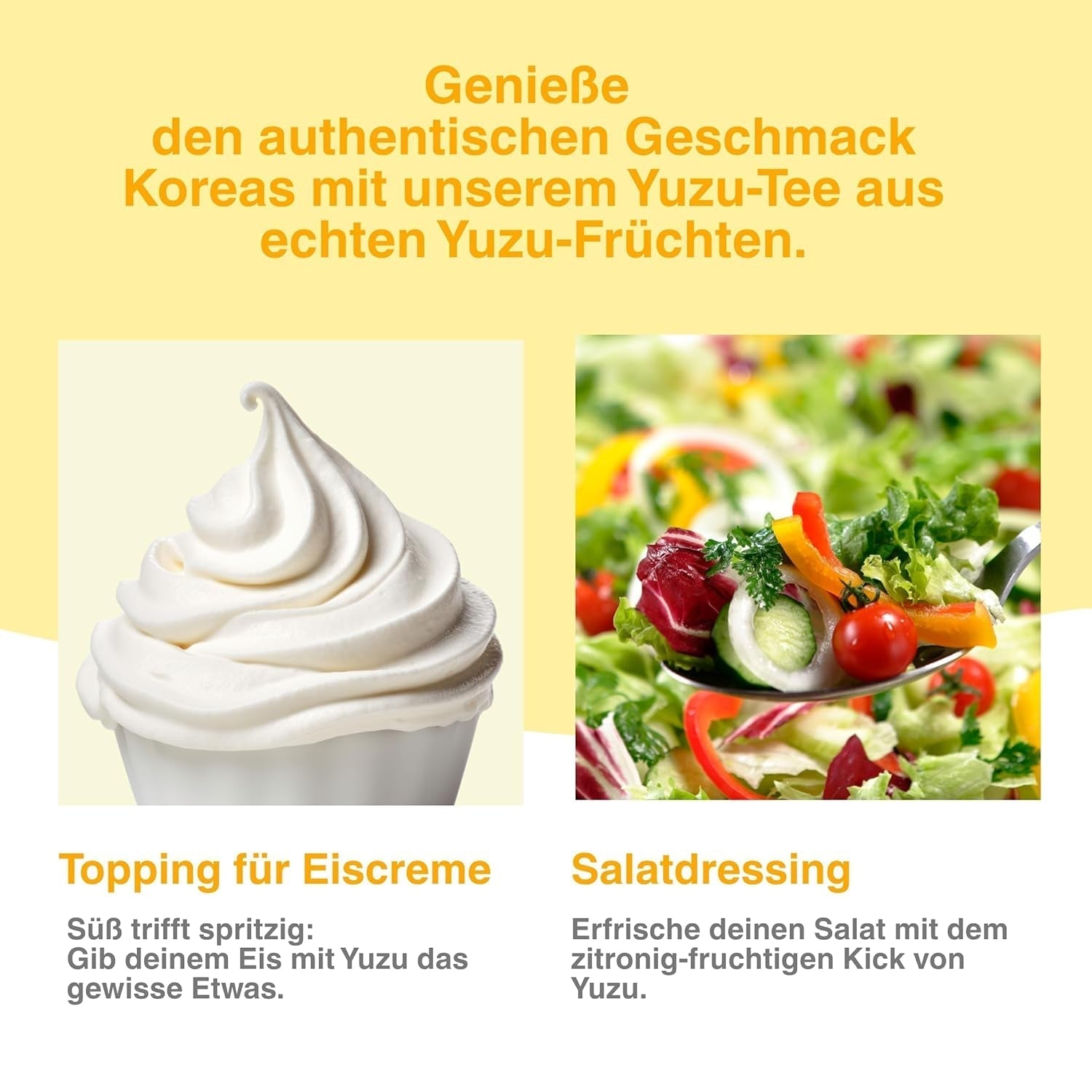 Easycookasia Koreański Napój – Herbata Yuzu | Owocowy, słodki i cytrusowy | Z witaminą C | Do herbaty, lemoniady, koktajli i deserów | Odkryj azjatycką kulturę herbaty (500g)