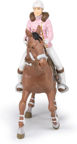 PAPO - Figurka konia - Rider Fashion Zima, pasja do jazdy konnej, zabawka dla dzieci od 3 lat. Figurki akcji Naty Shop